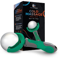 Prime Fitness Cold Massage Roller Ball  Cold Therapy  Ice Roller Ball With Handle  Cryo Stick  Relieve Muscle Pain (Green)