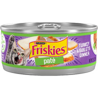 Purina Friskies Wet Cat Food Pate Turkey And Giblets Dinner - (Pack Of 24) 5.5 Oz. Cans