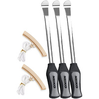 Neiko 20600A Tire Spoon Levers, Repair Tool Kit, 11 1/2-Inch Hardened Steel Irons, 2 Rim Protectors, 5-Piece Tire Levers Set, Tire Changing Tool, Small Tire Tools