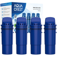 Aqua Crest Nsf Certified Filter, Replacement For Pur, Pur Plus Pitcher Water Filter, Crf950Z, Ppf951K, Ppf900Z, Ds1811Z, Ppt711, Ppt111, Cr-1100C And All Pur Pitchers And Dispensers, 4 Packs