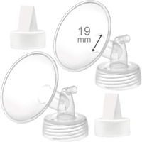 Maymom 19Mm Flange And Duckbill Valve Compatible With Spectra S1 Spectra S2 Breastpump Not Original Spectra S2 Accessories Not Original Spectra Pump Parts Replace Spectra Duckbill Valve And Flange