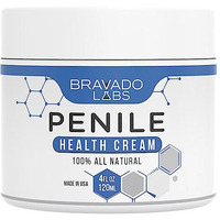 Bravado Labs Premium Penile Health Cream - 100% Natural Penile Cream Moisturizer To Increase Sensitivity For Men - Anti-Chafing Relief, Redness, Dryness And Irritation Moisturizing Lotion Creme (4Oz)