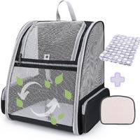 Lollimeow Cat Backpack, Pet Carrier Backpack For Dogs And Cats,Puppies,Fully Ventilated Mesh,Airline Approved,Designed For Travel, Hiking, Walking & Outdoor Use