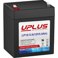 Uplus Lp12-5 12 Volt 5Ah Rechargeable Agm Battery, Djw12-4.5 Sla Battery Replacement Batteries Backup For Liftmaster/Craftsman 4228 Garage Door Opener, Security Alarm System Etc.