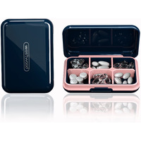 Dubstar Travel Pill Organizer Moisture Waterproof Small Pill Box For Pocket Purse 6 Compartments Portable Pill Case Medicine Vitamin Holder Container,Blue