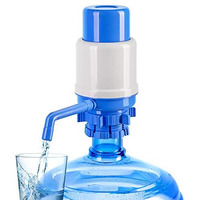 Hotfrost Manual Water Pump For 5 Gallon Bottle - Hand Pressure Water Dispenser - Secure Fit On Crown Top Jugs - 3 Tube Lengths, Protective Spout Cap, Cleaning Brush, Bpa-Free Food-Grade Materials