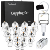 Eambond Cupping Set, Cupping Therapy Sets Massage Back, Pain Relief, Physical Therapy, Chinese Cupping Kit With Vacuum Pump For Massage Therapists-Improve Your Health & Wellness