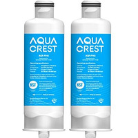 Aqua Crest Haf-Qin/Exp Replacement For Samsung Da97-17376B, Da97-08006C, Haf-Qin, Rs27T5200Sr, Rf28T5001Sr, Rf24R7201Sr, Rf28R6201Sr, Refrigerator Water Filter (Pack Of 2)