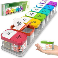 Extra Large Weekly Pill Organizer - Xl Daily Pill Box - 7 Day Am Pm Jumbo Pill Case/Container For Supplements Big Pill Holder Twice A Day Oversized Daily Medicine Organizer For Vitamins