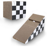 Fluffydream Cat Scratcher Post Board, Mount Fuji Shape Cat Scratching Lounge Bed, Durable Pad Prevents Furniture Damage