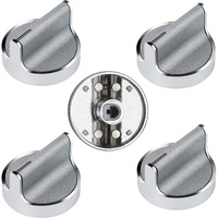 W10594481 Stainless Steel Cooker Stove Control Knob 5Pcs For Whirlpool Gas Cooktop Range/Oven Wcg97Us0Ds00 Wcg97Us6Ds00,Replaces Wpw10594481 3281332 B01Kr8F5Eu Ap6023301