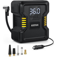 Astroai Tire Inflator Air Compressor Portable 150Psi Metal Cylinder Fast Inflation Pump 12V Dc With Led Light For Cars, Bicycles, Other Inflatables, Car Accessories Jy21P160-12