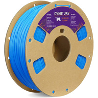 Overture Tpu Filament 1.75Mm Flexible Tpu Roll, Soft 3D Printer Consumables, 1Kg Spool (2.2 Lbs), Dimensional Accuracy +/- 0.03 Mm (Tpu Digital Blue)