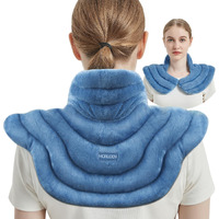 Microwave Heating Pad For Neck And Shoulders, Additional Large Weighted Add Microwavable Heated Neck Wrap Warmer, Freezer Or Microwave Heating Pad For Pain Relief