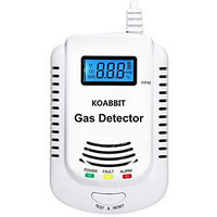 Combination Natural Gas And Carbon Monoxide Detector Plug In 2-In-1 Co Detector And Combustible Gas Detector,Propane,Lpg,Gas Leak Detector For Kitchen/Home.