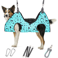 Ateson Dog Grooming Hammock - Pet Harness For Grooming Nail Trimming (L 50Lb), Dog Sling For Nail Clipping, Dog Hanging Holder For Cutting Nail With Nail Clippers