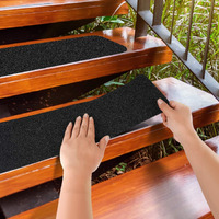Mbigm 12-Pack Non-Slip Outdoor Stair Treads - Anti Slip 8"" X 30"" Grip Tape Adhesive Strips - Heavy Duty Traction For Steps, Staircase, Deck