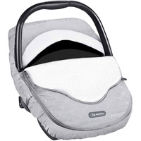 Yoofoss Baby Car Seat Cover Winter Carseat Canopies Cover To Protect Baby From Cold Wind, Super Warm Plush Fleece Baby Carrier Cover For Infant Boys Girls (Gray)