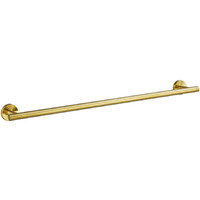 Ushower Brushed Gold Towel Bar, 24-Inch Towel Racks For Bathroom Wall-Mounted, Sus304 Stainless Steel Towel Rod Modern Home Decor (Total Length 27-Inch)