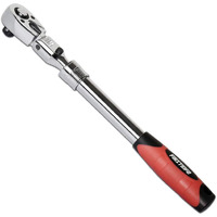 Firstinfo 1/2-Inch Drive Locking & Flexible Extendable Ratchet Wrench Reversible,Soft-Grip With 72-Tooth Geared Action (Length: 13.8-19.3 Inches)