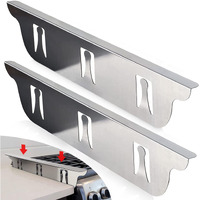 Stove Cover, Stove Guard, Stainless Steel Stove Gap Covers, Heat Resistant & Easy To Clean Stove Counter Gap Cover, Kitchen Stove Counter Gap Cover Eliminates Gap Between Counter & Appliances (2 Pcs)