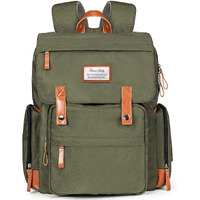 Diaper Bag Backpack Frank Mully Large Multifunction Travel Baby Bag For Mom Dad Army Green