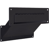 Durabox Through The Wall Mail Slot, Two Piece Deposit Chute Drop For Documents, Mail, Checks, Payments - Adjustable Mail Chute With Pre Drilled Mounting Holes, Screws D100 (Black)