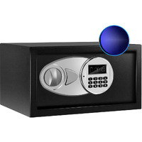 Sdstone Safe Box With Sensor Light,Hidden Safe Box With Key & Digital Lock For Home And Company. Electronic Security Safe Box Wall Or Cabinet Fixed Design, 0.4 Cubic Feet