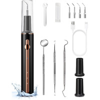 Tanave Plaque Remover For Teeth, Teeth Cleaning Kit With Ultrasonic Tooth Cleaner And Dental Tools, Dental Picks For Teeth Cleaning And Rechargeable Plaque Blaster With Led, Tartar Remover, 4 Heads