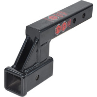Toptow 64122 2-Inch Receiver Trailer Hitch Extension Riser With 4.25-Inch Rise/Drop, 7"" & 9"" Extender, 2-Inch Solid Shank, 10000Lbs Towing Capacity, Anti-Rattle Bolt