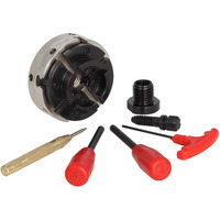 Vinwox Scr4-4 Wood Lathe Chuck, 4-Jaw Self-Centering Chuck, With 1""X8Tpi Thread & 3/4""X16Tpi Adapter, 3 Years Warranty