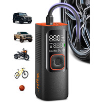 Skight Tire Inflator Portable Air Compressor - Powerful 160Psi & 2X Faster, Accurate Pressure Lcd Display, Cordless Easy Operation - Portable Air Pump For Car, Motorcycle, E-Bike, Ball