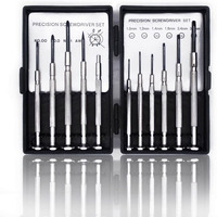 11Pcs Mini Screwdriver Set, Small Screwdriver Set With 11 Different Size Flathead And Phillips Screwdrivers, Precision Screwdriver Set For Jewelry, Watch, Iphone, Toys, Computer, Eyeglass Repair