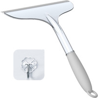 Shower Squeegee For Shower Glass Door Bathroom Tile And Mirror, Streak-Free Rubber Squeegee Wiper Cleaning Tools