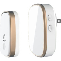 Luamb Wireless Doorbell, 1,000Ft Range Loud Enough With 5Volume Levels And Mute Mode Door Chimes Led Flashing