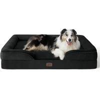 Bedsure Orthopedic Dog Bed For Extra Large Dogs - Xl Washable Dog Sofa Beds Large, Supportive Foam Pet Couch Bed With Removable Washable Cover, Waterproof Lining And Nonskid Bottom, Black
