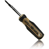 Spec Ops Tools Multi-Bit Screwdriver, 6-In-1, Magnetized Double-Sided Bits, Cr-Mo Steel Shaft, 3% Donated To Veterans