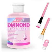 Sevgili Diamond Painting Sealer Kits 120Ml With Brushes, Diamond Art Sealer Puzzle Glue Diamond Painting Accessories And Tools For Adults (4Oz)