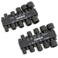 Neiko 10068A Nut Driver Set, For Impact Drill And Driver, 20 Piece, 1/4