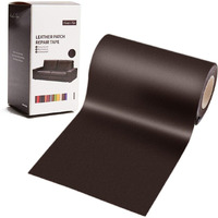 Leather Repair Patch Kit Dark Brown 3 X 60 Inch Leather Repair Tape Self Adhesive For Furniture, Couch, Sofa, Car Seats, Computer Chair, First Aid Vinyl Repair Kit