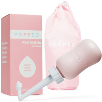 Popped Peri Bottle For Postpartum Care  Portable Bidet  Spray Bottle For Pain Relief, Tears, And Hemorrhoids After Birth  Postpartum Essential (Pink, 10 Oz)