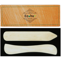 Ecohu Bone Folder & Creaser Tool - 2Pcs - Scoring, Folding For Origami, Paper Crafts, Bookbinding, Leather Crafts And Card Making & Folding Paper