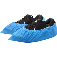 Shoe Covers Disposable Non Slip,100 Pack (50 Pairs), Disposable Shoe & Boot Covers Waterproof, Shoe Cover For Indoors,Shoes&Booties Of Large Size - Up To Us Men's 11&Women's 13 (Cpe Plastic).