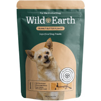 Wild Earth Superfood Dog Treats, Plant Based Dog Treats With Omega Acids, Prebiotics & Koji Protein, No Fillers, Veterinarian-Developed, Peanut Butter Flavor