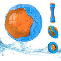 Coubontail Dog Squeaky Toys, Pool Toys, Floating Toys For Interactive Fetch & Play, Dog Beach Toy, Tpr