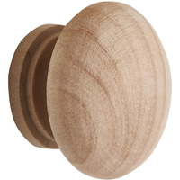 M Mimhooy 15Pcs Wood Drawer Knobs, Unfinished Wooden Cabinet Dresser Knobs Furniture Pull Handles (Diameter: 1.34 Inches, Height: 1 Inch)