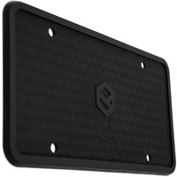 Rightcar Solutions Silicone License Plate Frames | The Original Premium Grade Silicone Car Plate Frame | Rust Proof, Rattle Proof, Weather Proof License Plate Holder (Black)