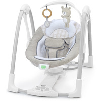 Ingenuity Convertme Swing-2-Seat, 5 Swing Modes, Vibrations, Music, Usb Poweradapt Cord,-Toy Bar - Wynn