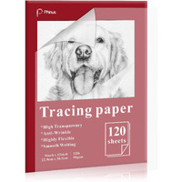 120 Sheets Tracing Paper For Drawing, 9X12 Trace Paper, Translucent Vellum Paper Tracing Paper Pad, Tracing Pad For Sketching, Preliminary Drawing, Overlaying Images Tracing