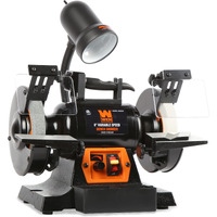 Wen Bg625V 2.5-Amp 6-Inch Variable Speed Bench Grinder With Flexible Work Light , Black